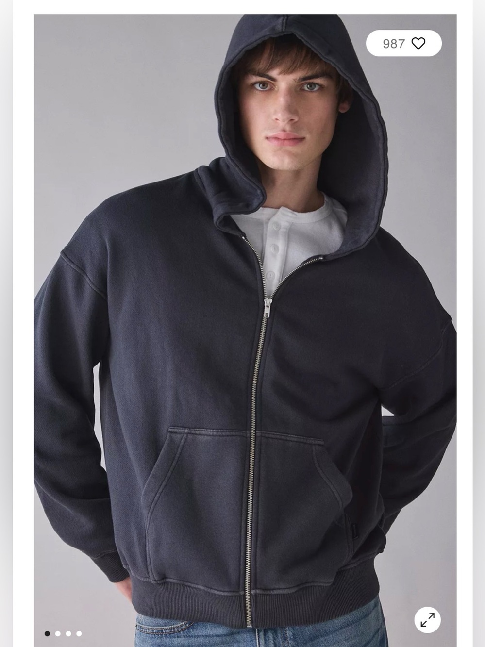 Standard Cloth Pre Game Zip Hoodie , Small